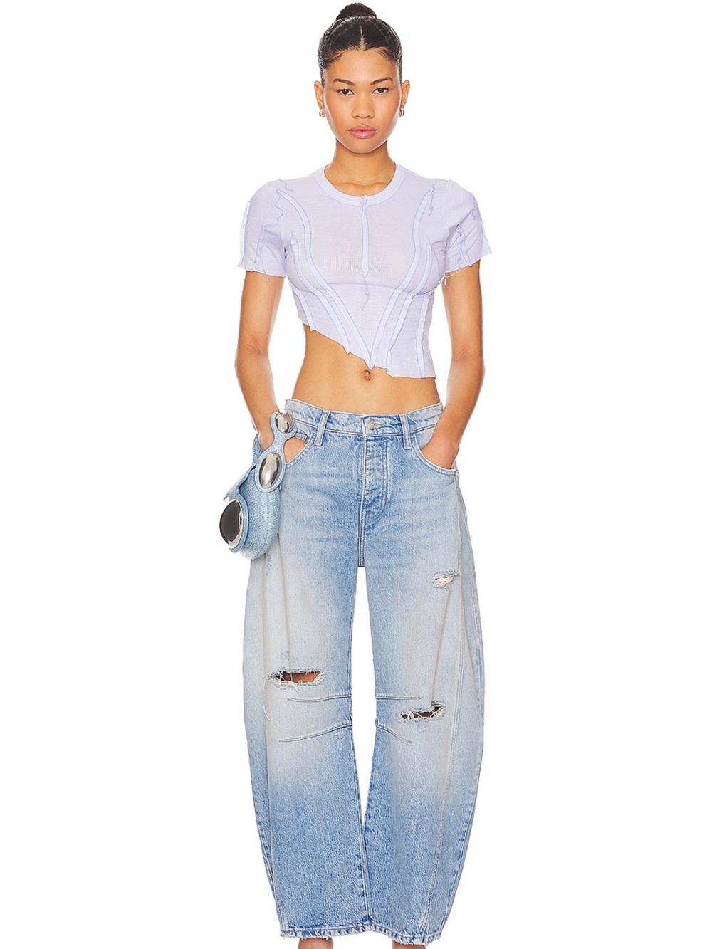 Free People Good Luck Mid Rise Barrel